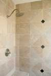 bathroom design - shower tile seat