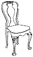 Queen Anne Chair c. 1715, note the escalloped shell on the knee and the well proportioned shape.