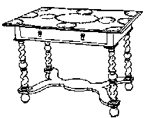 William & Mary Side Table c. 1680