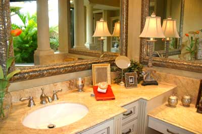 Bathroom design can be simple and functional or luxurious and ornate. 
