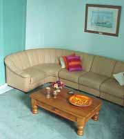 Reducing living room allergies - A leather lounge suite doesn't allow dust mites to colonise.