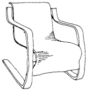 Cantilevered Chair no 31 Alvar Aalto