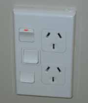 Types of electrical switches and power outlets