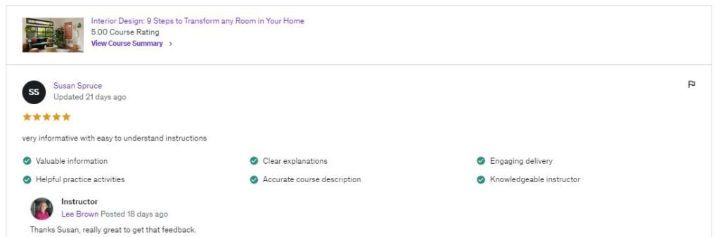 rating for udemy